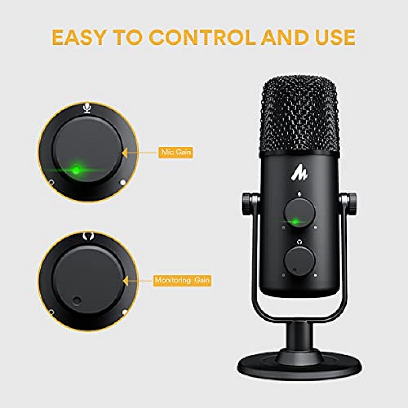 MAONO AU-903 Portable USB Microphone (Black)