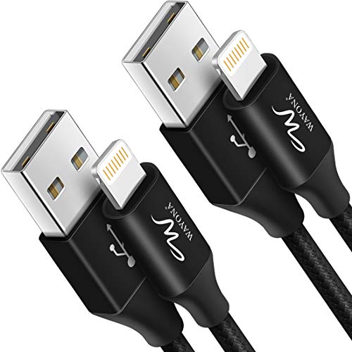 Wayona Nylon Braided (2 Pack) USB Syncing and Charging Cable sync and Charging Cable for Iphone, Ipad, (3 FT Pack of 2) Wayona Nylon Braided (2 Pack) USB Syncing and Charging Cable sync and Charging Cable for Iphone, Ipad, (3 FT Pack of 2)