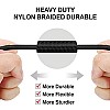 Wayona Nylon Braided (2 Pack) USB Syncing and Charging Cable sync and Charging Cable for Iphone, Ipad, (3 FT Pack of 2)