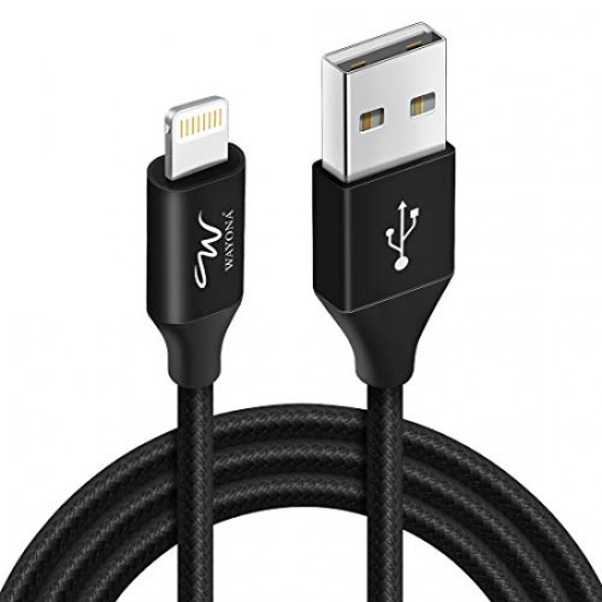 Wayona Nylon Braided (2 Pack) USB Syncing and Charging Cable sync and Charging Cable for Iphone, Ipad, (3 FT Pack of 2)