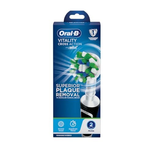 Oral B Vitality 100 Black Criss Cross Electric Rechargeable Toothbrush for adults Powered by Braun Oral B Vitality 100 Black Criss Cross Electric Rechargeable Toothbrush for adults Powered by Braun