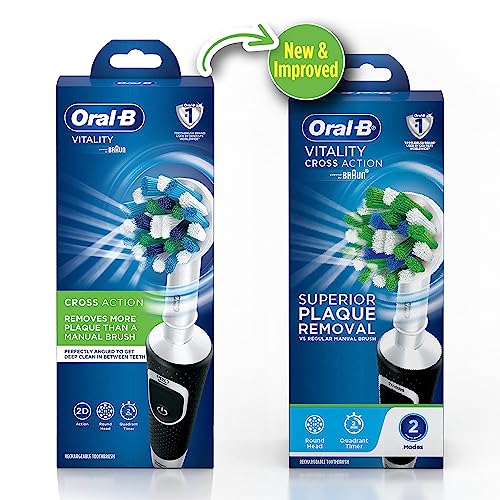 Oral B Vitality 100 Black Criss Cross Electric Rechargeable Toothbrush for adults Powered by Braun Oral B Vitality 100 Black Criss Cross Electric Rechargeable Toothbrush for adults Powered by Braun