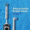 Oral B Vitality 100 Black Criss Cross Electric Rechargeable Toothbrush for adults Powered by Braun