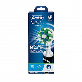 Oral B Vitality 100 Black Criss Cross Electric Rechargeable Toothbrush for adults Powered by Braun