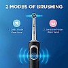 Oral B Vitality 100 Black Criss Cross Electric Rechargeable Toothbrush for adults Powered by Braun