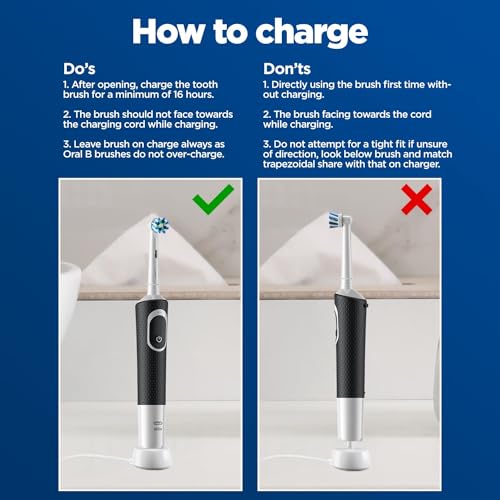 Oral B Vitality 100 Black Criss Cross Electric Rechargeable Toothbrush for adults Powered by Braun Oral B Vitality 100 Black Criss Cross Electric Rechargeable Toothbrush for adults Powered by Braun