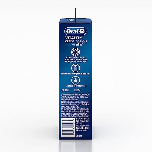 Oral B Vitality 100 Black Criss Cross Electric Rechargeable Toothbrush for adults Powered by Braun Oral B Vitality 100 Black Criss Cross Electric Rechargeable Toothbrush for adults Powered by Braun