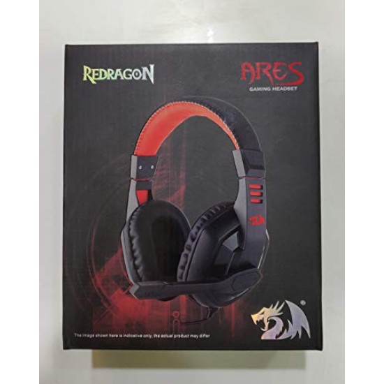Redragon ARES H120 Gaming Headset with Microphone for PC, Wired Over Ear PC Gaming Headphone