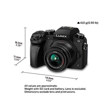 Panasonic LUMIX G7 16.00 MP 4K Mirrorless Interchangeable Lens Camera Kit with 14-42 mm Lens (Black) Panasonic LUMIX G7 16.00 MP 4K Mirrorless Interchangeable Lens Camera Kit with 14-42 mm Lens (Black)