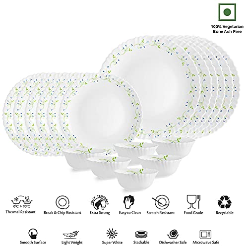 Cello Opalware Dazzle Series Tropical Lagoon Dinner Set, 18 Units Cello Opalware Dazzle Series Tropical Lagoon Dinner Set, 18 Units