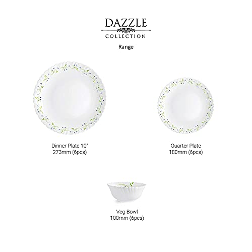 Cello Opalware Dazzle Series Tropical Lagoon Dinner Set, 18 Units Cello Opalware Dazzle Series Tropical Lagoon Dinner Set, 18 Units