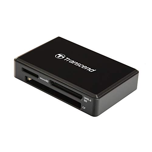 Transcend TS-RDF9K2 UHS-II USB 3.1 Gen 1 High-Speed Performance of SDXC/SDHC UHS-II Memory Cards Multi Card Reader USB Type-A, Black Transcend TS-RDF9K2 UHS-II USB 3.1 Gen 1 High-Speed Performance of SDXC/SDHC UHS-II Memory Cards Multi Card Reader USB Type-A, Black