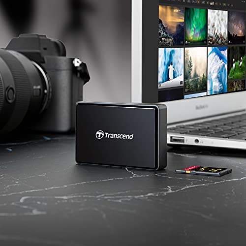Transcend TS-RDF9K2 UHS-II USB 3.1 Gen 1 High-Speed Performance of SDXC/SDHC UHS-II Memory Cards Multi Card Reader USB Type-A, Black Transcend TS-RDF9K2 UHS-II USB 3.1 Gen 1 High-Speed Performance of SDXC/SDHC UHS-II Memory Cards Multi Card Reader USB Type-A, Black