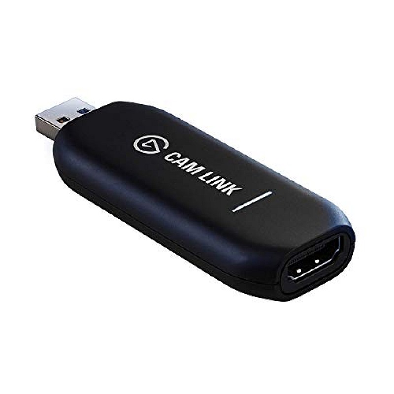 Corsair Elgato Cam Link 4K USB 3.0 Broadcast Live, Record via DSLR, Camcorder Compact HDMI Capture Device