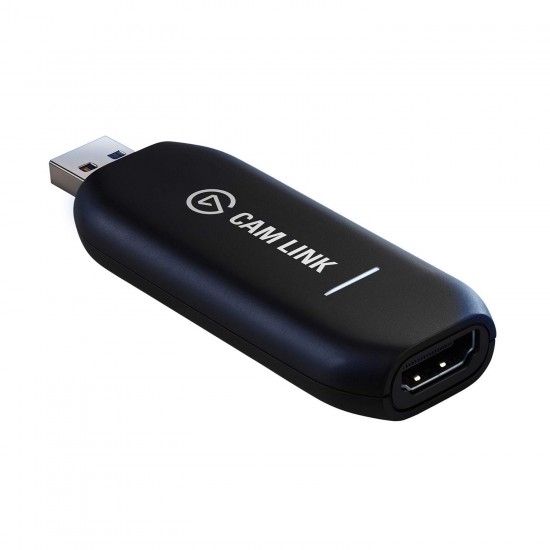 Corsair Elgato Cam Link 4K USB 3.0 Broadcast Live, Record via DSLR, Camcorder Compact HDMI Capture Device