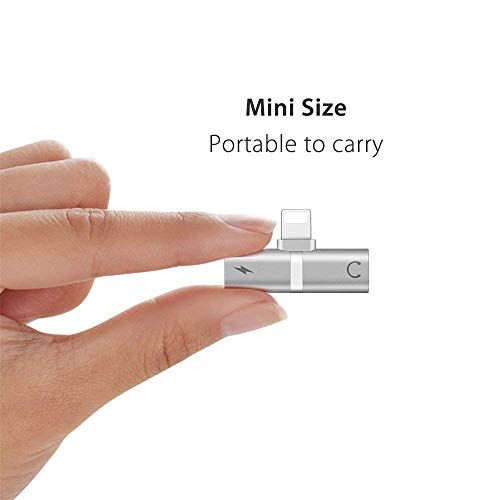 Wayona 2 in 1 Mini Portable Charging Metal Splitter for Audio and Charger Adapter Compatible with iPhones Wayona 2 in 1 Mini Portable Charging Metal Splitter for Audio and Charger Adapter Compatible with iPhones