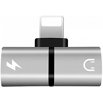 Wayona 2 in 1 Mini Portable Charging Metal Splitter for Audio and Charger Adapter Compatible with iPhones