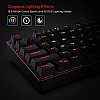 Redragon SU-RARA K582 RGB LED Backlit Mechanical Gaming Wired Keyboard with 104 Keys-Linear and Quiet-Red Switch Black