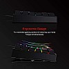 Redragon SU-RARA K582 RGB LED Backlit Mechanical Gaming Wired Keyboard with 104 Keys-Linear and Quiet-Red Switch Black