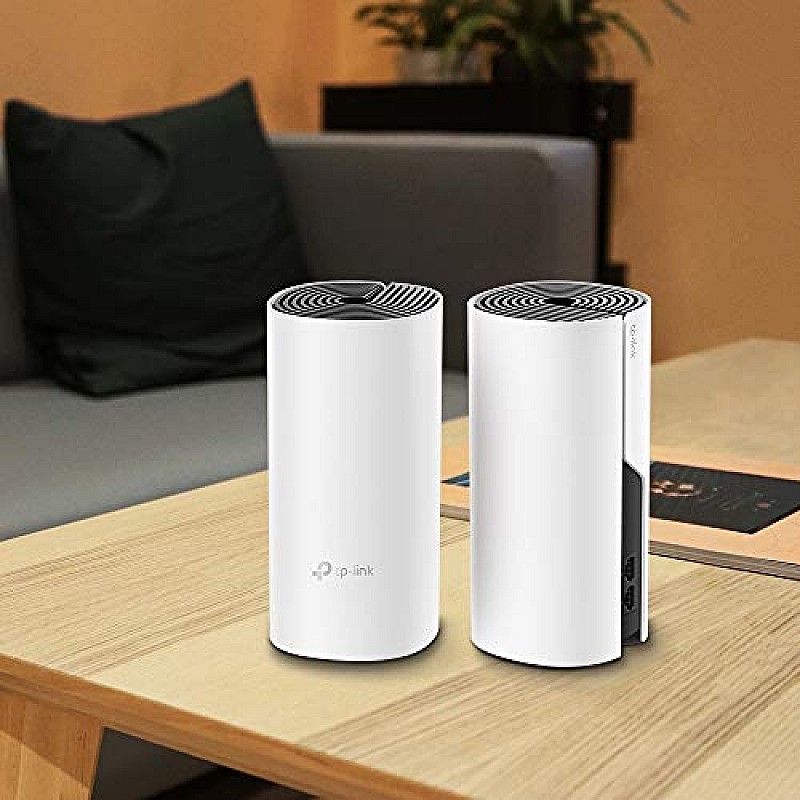 TP-Link Deco M4 Dual Band Whole Home Mesh Wi-Fi System AC1200 Mbps Work Pack of 2 White