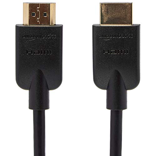 Amazon Basics Flexible Premium HDMI Cable (Black, 4K@60Hz, 18Gbps), 3-Foot