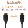 Amazon Basics Flexible Premium HDMI Cable (Black, 4K@60Hz, 18Gbps), 3-Foot