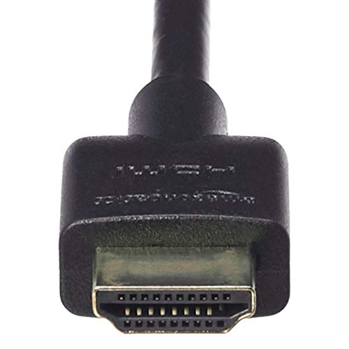 Amazon Basics Flexible Premium HDMI Cable (Black, 4K@60Hz, 18Gbps), 3-Foot