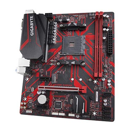 GIGABYTE B450M Micro ATX Gaming Motherboard with Hybrid Digital PWM, 7-Colors RGB LED Strips Support, DDR4 GIGABYTE B450M Micro ATX Gaming Motherboard with Hybrid Digital PWM, 7-Colors RGB LED Strips Support, DDR4