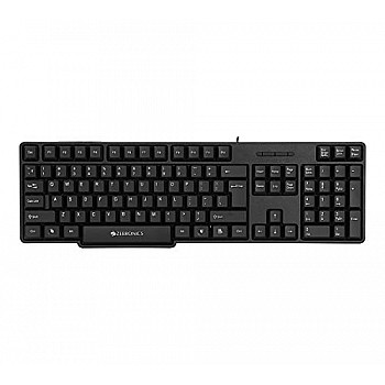 Zebronics USB Keyboard with Rupee Key, USB Interface and Retractable Stand - K20