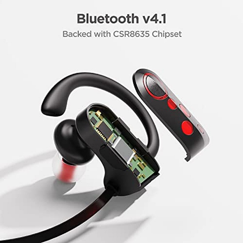 boAt Rockerz 261 in Ear Wireless Earphones with mic(Raging Red)