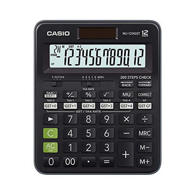 Casio MJ-120GST GST Calculator (Black)