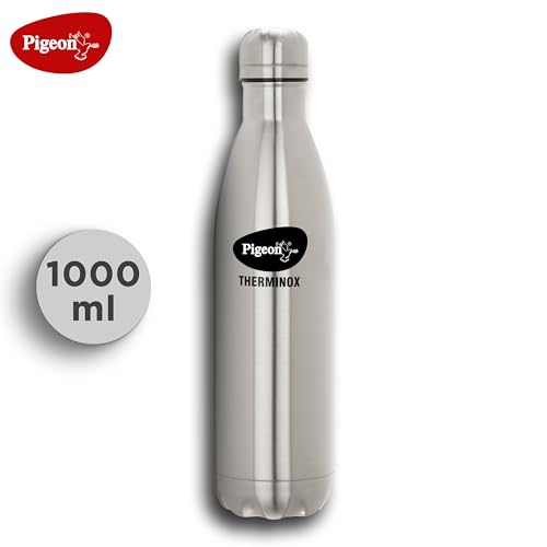 Pigeon by Stovekraft Aqua Therminox Stainless Steel Vaccum Insulated Water Bottle with Hot and Cold Retention (1000 ml) Pigeon by Stovekraft Aqua Therminox Stainless Steel Vaccum Insulated Water Bottle with Hot and Cold Retention (1000 ml)