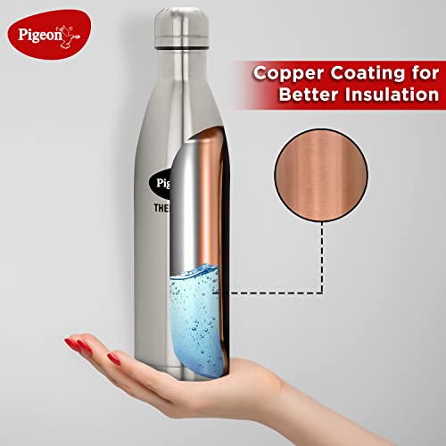Pigeon by Stovekraft Aqua Therminox Stainless Steel Vaccum Insulated Water Bottle with Hot and Cold Retention (1000 ml) Pigeon by Stovekraft Aqua Therminox Stainless Steel Vaccum Insulated Water Bottle with Hot and Cold Retention (1000 ml)