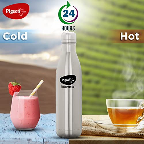Pigeon by Stovekraft Aqua Therminox Stainless Steel Vaccum Insulated Water Bottle with Hot and Cold Retention (1000 ml) Pigeon by Stovekraft Aqua Therminox Stainless Steel Vaccum Insulated Water Bottle with Hot and Cold Retention (1000 ml)