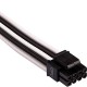 Corsair Premium Individually Sleeved EPS12V/ATX12V Cables Type 4 Gen 4 – White/Black, One Size