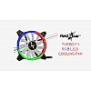 Redgear Turbo F-1 Case Cooling Fan with auto RGB for PC Black