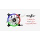 Redgear Turbo F-1 Case Cooling Fan with auto RGB for PC Black