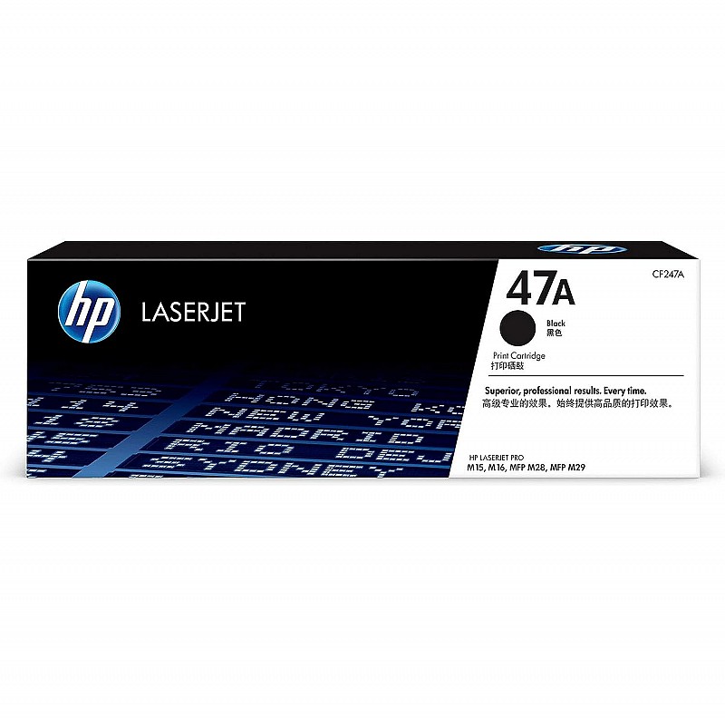 HP 47A Black Laserjet Toner Cartridge, Standard