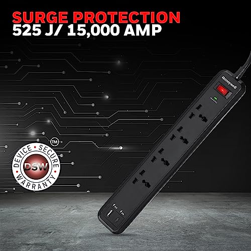 Honeywell Surge Protector Universal Sockets,20000Amp Honeywell Surge Protector Universal Sockets,20000Amp