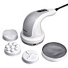 amazon basics Handheld Corded Electric Device for Full Body Massage, White Gray