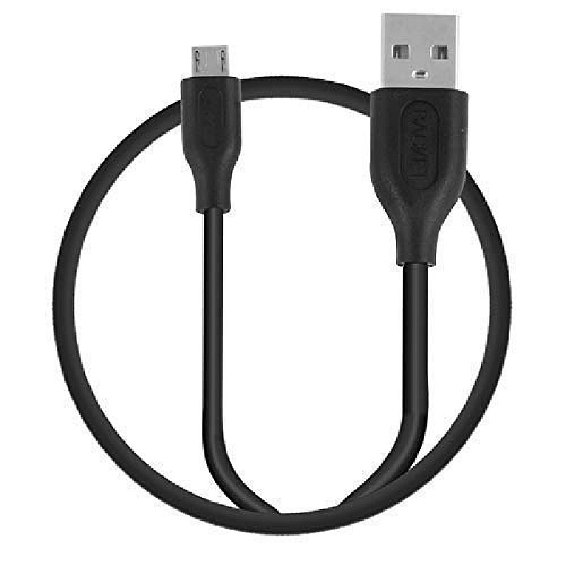 Backet Micro USB Cable for Android with Charging Speeds Up to 2.1 Amps (White)