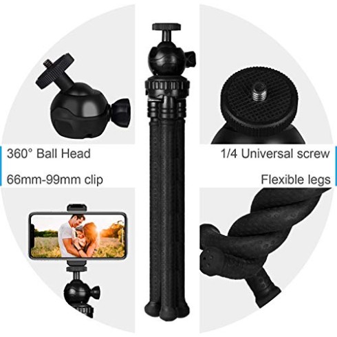 Adofys Flexible Gorillapod Tripod with 360° Rotating Ball Head Tripod for All DSLR Cameras(Max Load 1.5 kgs) Adofys Flexible Gorillapod Tripod with 360° Rotating Ball Head Tripod for All DSLR Cameras(Max Load 1.5 kgs)
