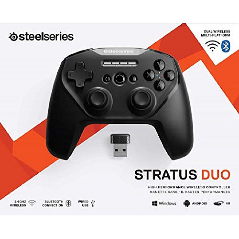 SteelSeries Stratus Duo Wireless Gaming Controller Made for Android, Windows Black