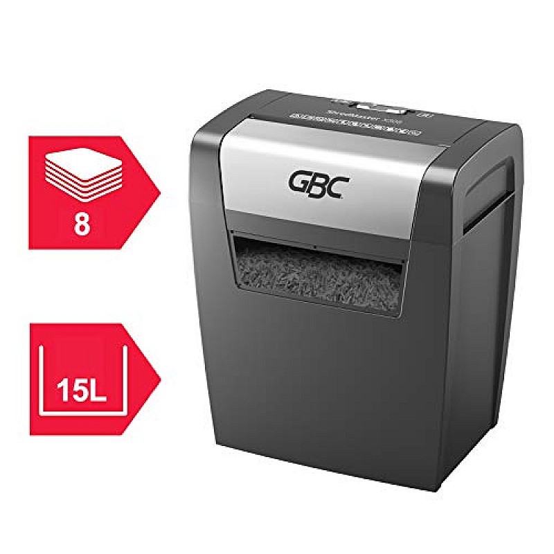 GBC ShredMaster X312 Paper Cross Cut Executive Shredder with 13 Sheet Capacity and 23L Bin 