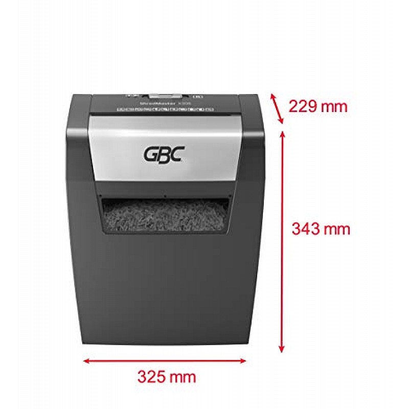 GBC ShredMaster X312 Paper Cross Cut Executive Shredder with 13 Sheet Capacity and 23L Bin 