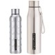 Signoraware Blaze Single Walled Stainless Steel Fridge Water Bottle, 1 Litre, Silver,Set of 1