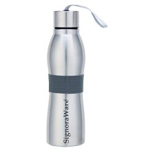 Signoraware Blaze Single Walled Stainless Steel Fridge Water Bottle, 1 Litre, Silver,Set of 1 Signoraware Blaze Single Walled Stainless Steel Fridge Water Bottle, 1 Litre, Silver,Set of 1