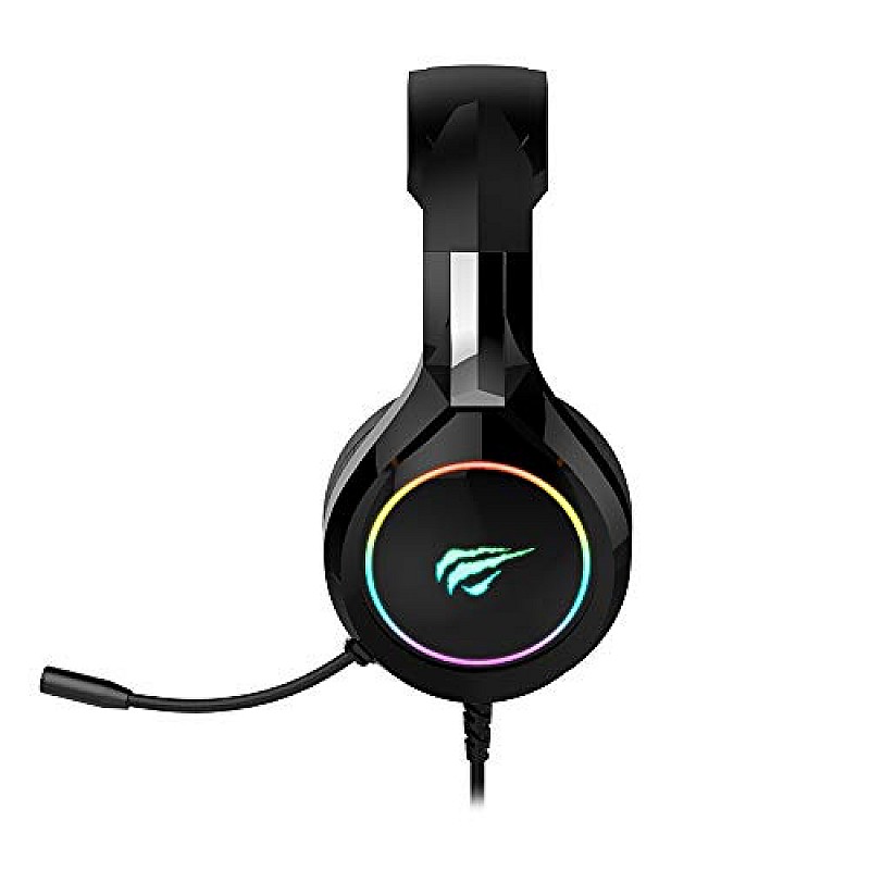 Havit H2232d Over Ear Wired Gaming Headset with Boom Microphone & RGB LED for PC