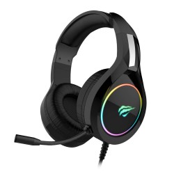 Havit H2232d Over Ear Wired Gaming Headset with Boom Microphone & RGB LED for PC