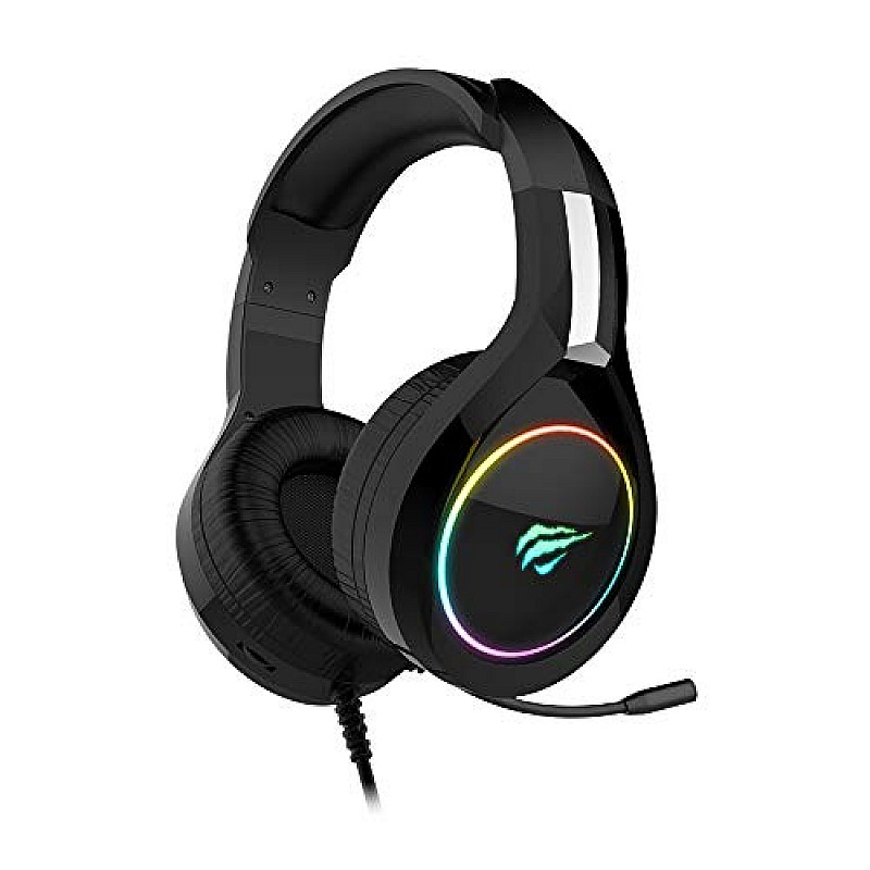 Havit H2232d Over Ear Wired Gaming Headset with Boom Microphone & RGB LED for PC